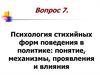 Психология стихийных форм поведения в политике: понятие, механизмы, проявления и влияния