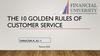 The 10 Golden Rules of Customer Service
