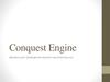 Conquest Engine Движок для проведения военно-тактических игр