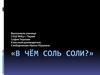 В чём соль соли