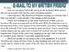 E-mail to my British friend